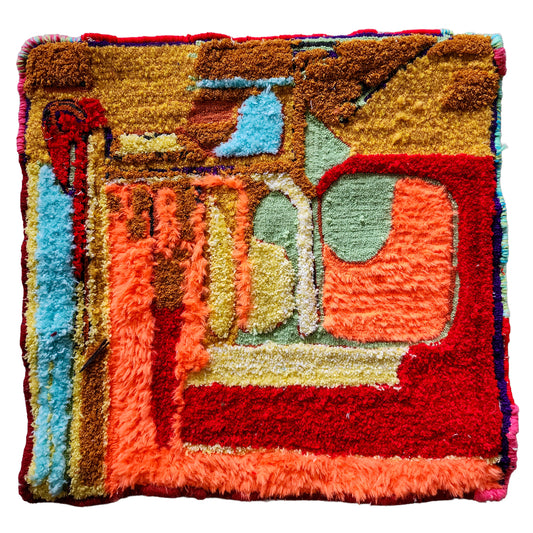 MEDIUM RUG: Neon Orange House Rug