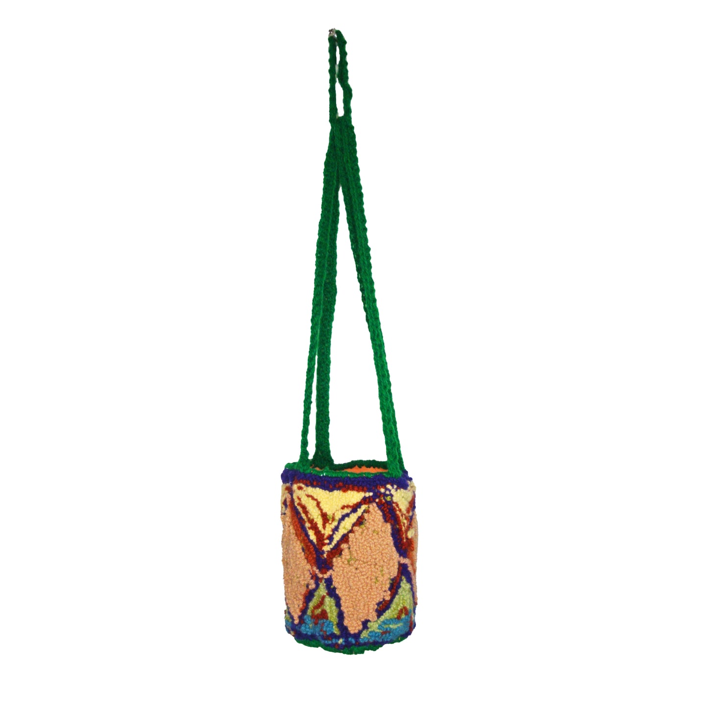 PLANT HANGING BASKET: Diamond Pattern Multicolor