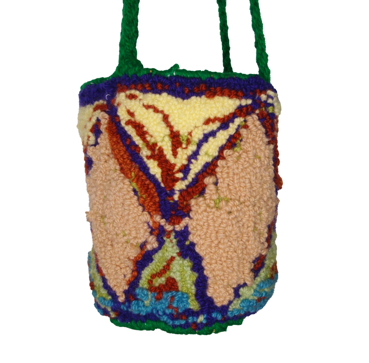 PLANT HANGING BASKET: Diamond Pattern Multicolor