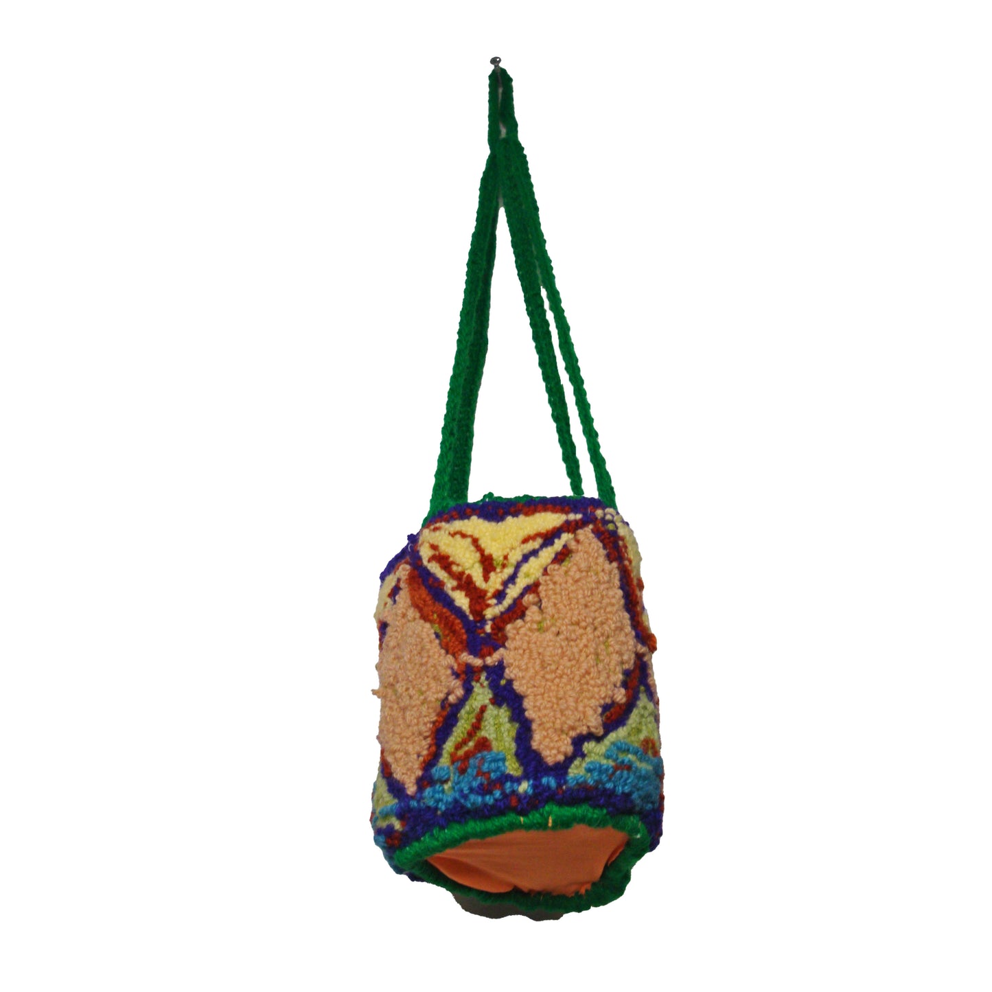 PLANT HANGING BASKET: Diamond Pattern Multicolor